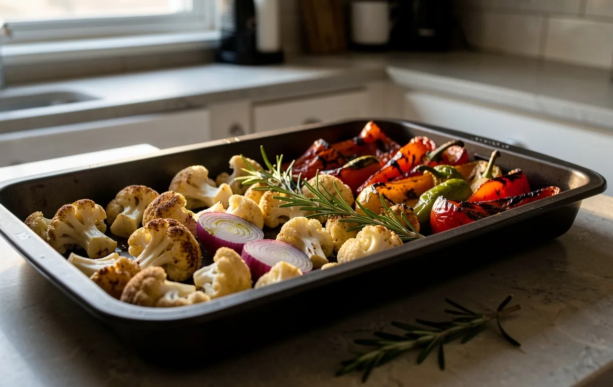 Roasted vegetable tray