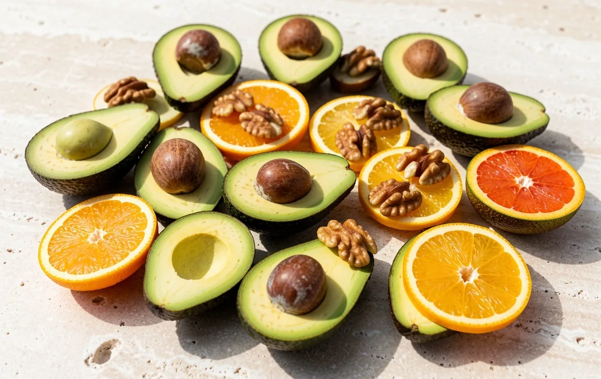 Vibrant fresh ingredients representing nutritional basics